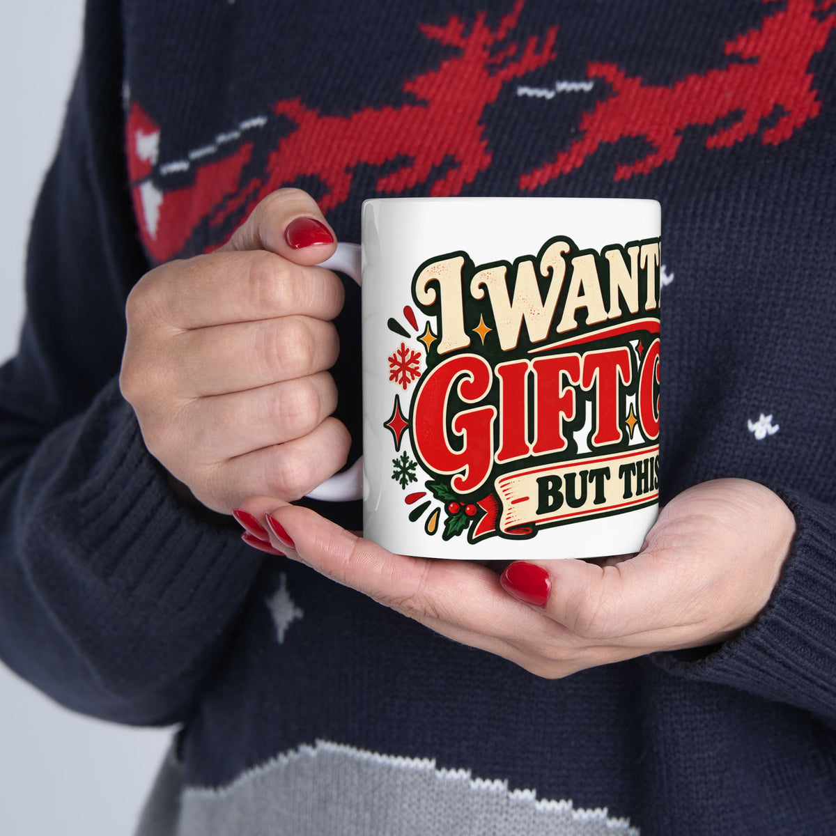 I Wanted the Gift Card Mug, Funny Christmas Coffee Mug, White Elephant Gift, Secret Santa Coworker Gift, Office Gift Exchange 11oz