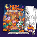 Printable Halloween Coloring Pages for Kids Vol 3 – printable coloring page preview 1 by SarcasmArt