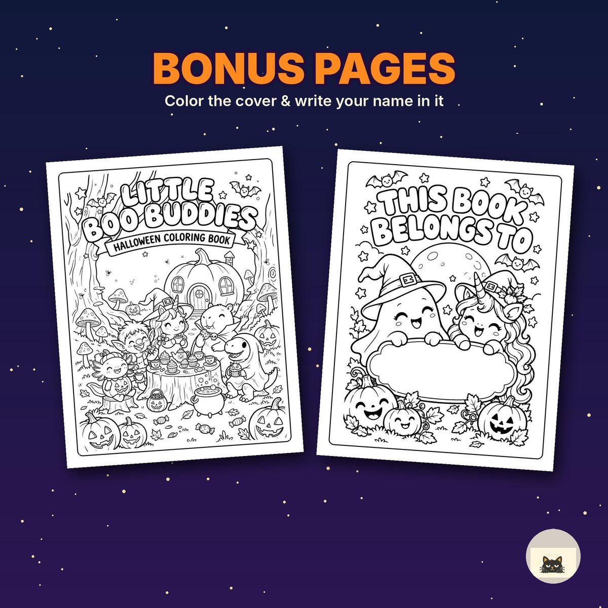 Printable Halloween Coloring Pages for Kids Vol 4 – printable coloring page preview 9 by SarcasmArt