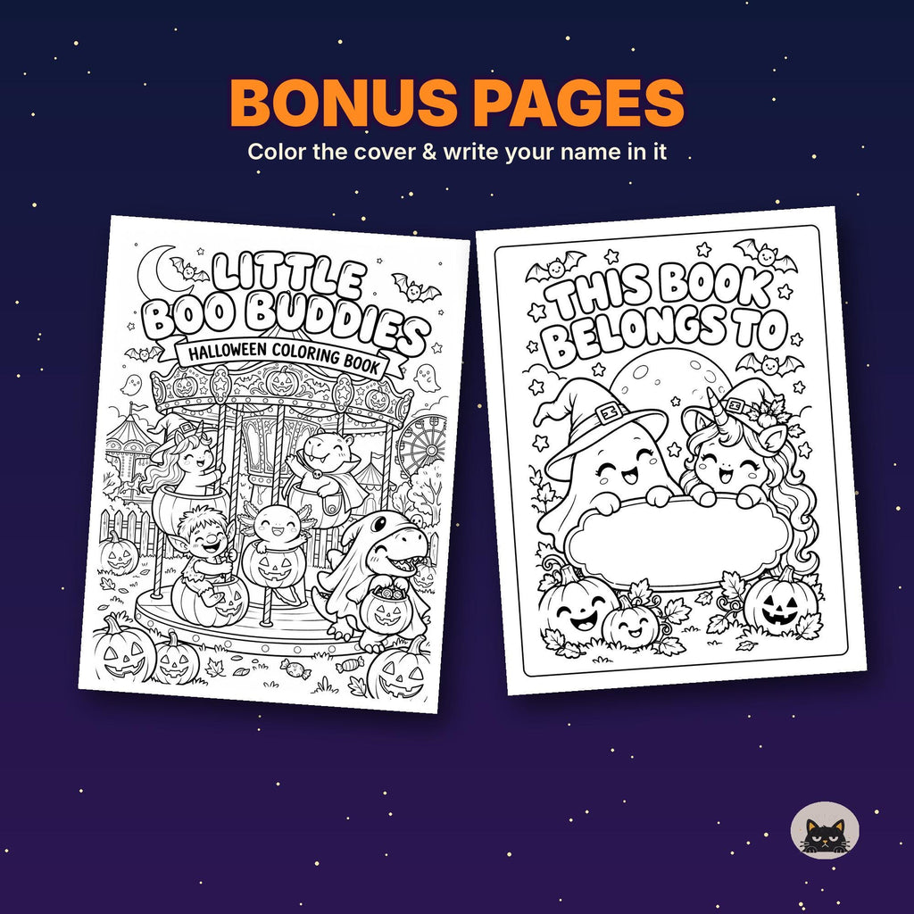 Printable Halloween Coloring Pages for Kids Vol 3 – printable coloring page preview 9 by SarcasmArt