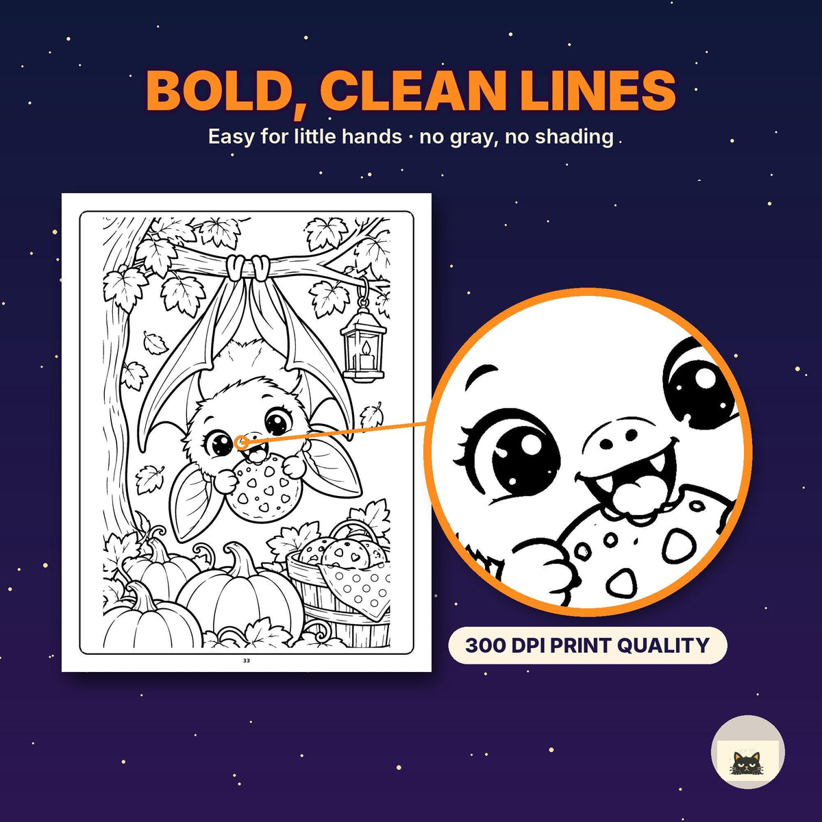 Printable Halloween Coloring Pages for Kids Vol 5 – printable coloring page preview 7 by SarcasmArt